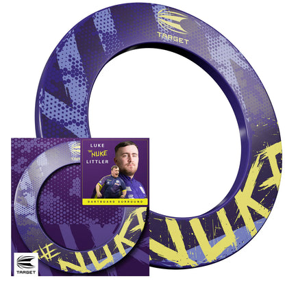 LUKE 'THE NUKE' LITTLER DARTBOARD SURROUND BY TARGET