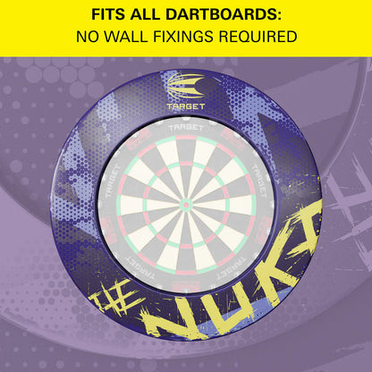 LUKE 'THE NUKE' LITTLER DARTBOARD SURROUND BY TARGET
