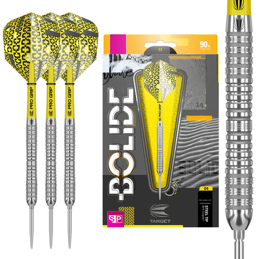 BOLIDE 04 SWISS POINT 90% TUNGSTEN STEEL TIP DARTS BY TARGET