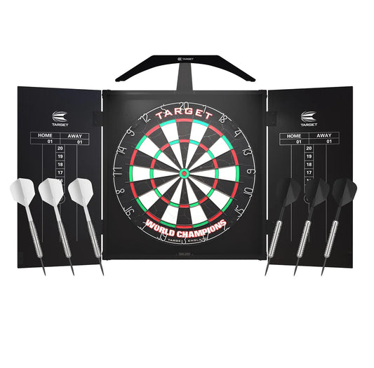 TARGET ARC CABINET - COMPLETE DARTS CENTRE WITH LIGHTING