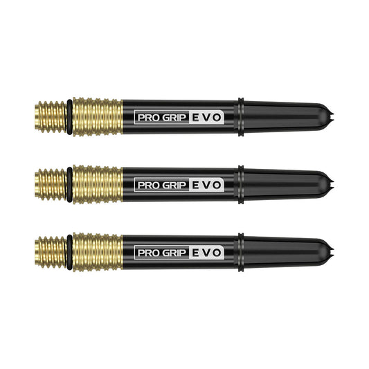 GOLD PRO GRIP EVO AL DART STEMS / SHAFTS BY TARGET
