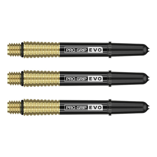 GOLD PRO GRIP EVO AL DART STEMS / SHAFTS BY TARGET