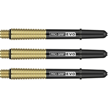 GOLD PRO GRIP EVO AL DART STEMS / SHAFTS BY TARGET