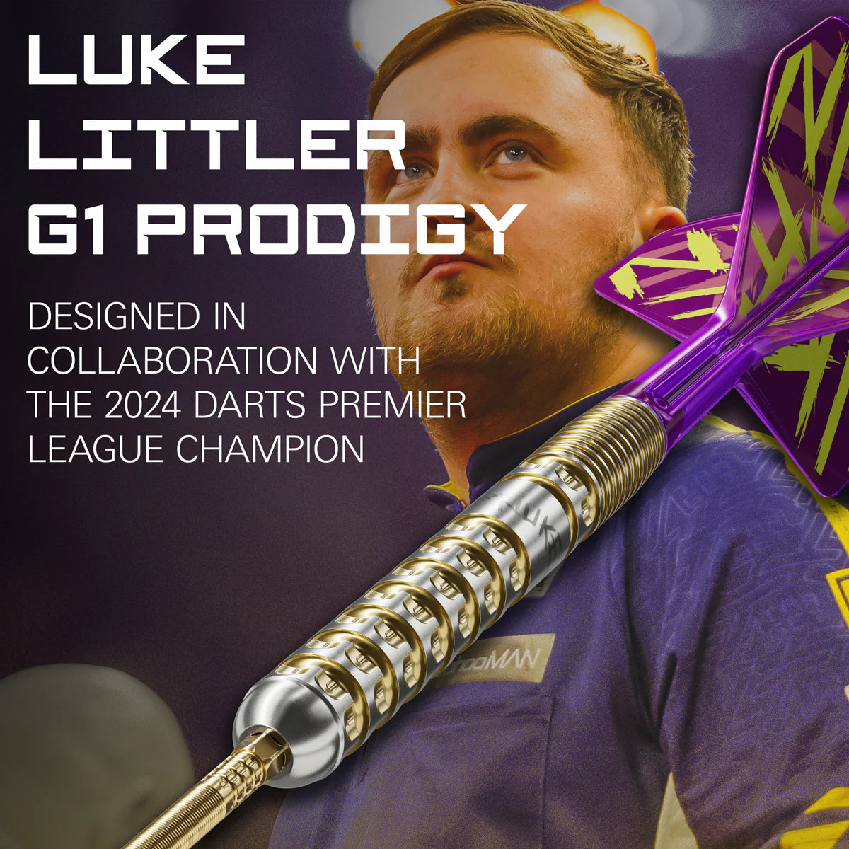 LUKE LITTLER G1 PRODIGY 90% TUNGSTEN SP STEEL TIP DARTS BY TARGET