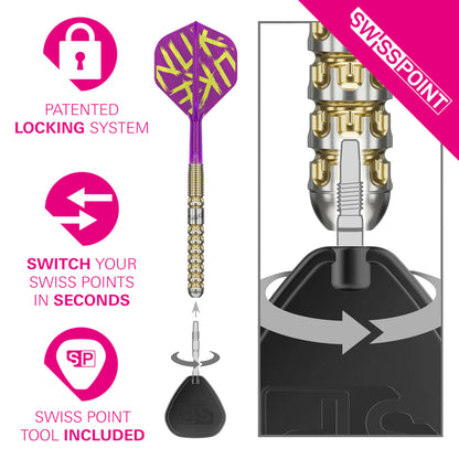 LUKE LITTLER G1 PRODIGY 90% TUNGSTEN SP STEEL TIP DARTS BY TARGET