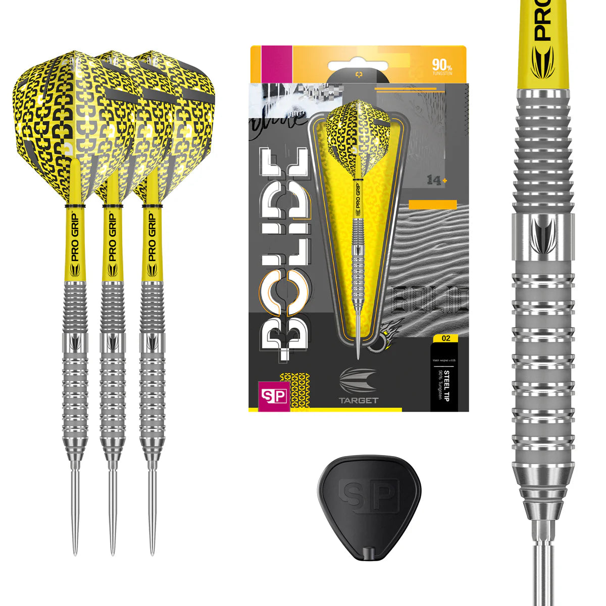 BOLIDE 02 SWISS POINT 90% TUNGSTEN STEEL TIP DARTS BY TARGET