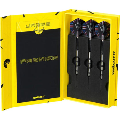 JAMES WADE PREMIER 90% TUNGSTEN STEEL TIP DARTS BY UNICORN
